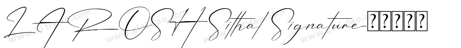 LAROSH Sithal Signature字体转换